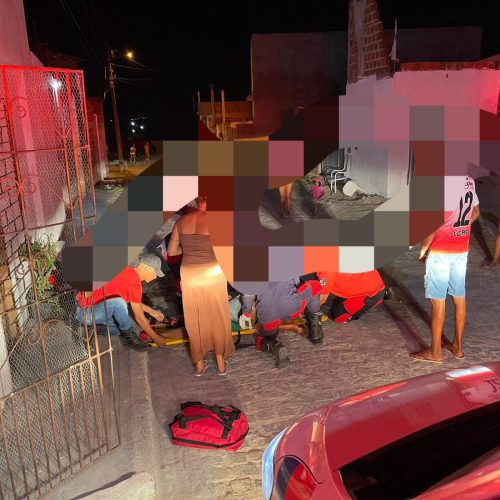 Mulher pula do 2º andar de casa após discussão com o companheiro no bairro Alto da Colina em Conceição do Coité
