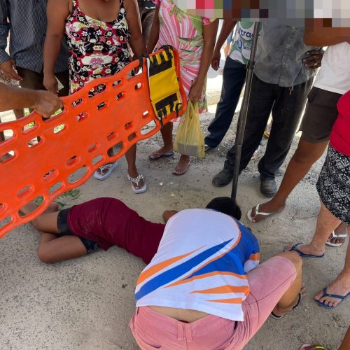 Duas jovens ficam feridas após colisão frontal entre motos no bairro Casas Populares em Conceição do Coité