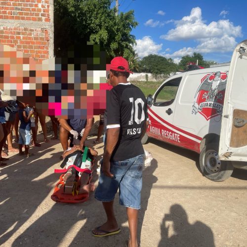 Homem sofre fraturas após acidente de moto na localidade de Goiabeira em Conceição do Coité