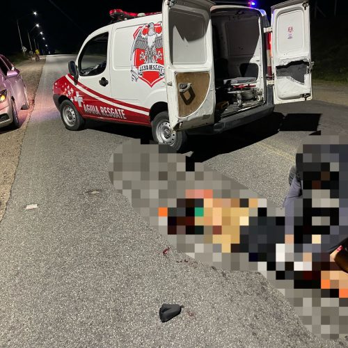 Jovem fica ferido ao ser arremessado de moto na BA-409 (Coité X Serrinha)