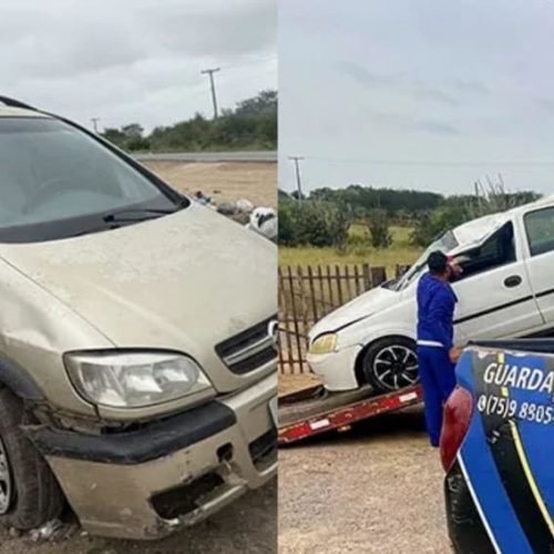 Dois acidentes deixam três feridos entre Santaluz e Queimadas na BA-120