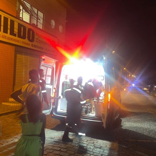 Entregador de delivery fica ferido após acidente no centro de Coité