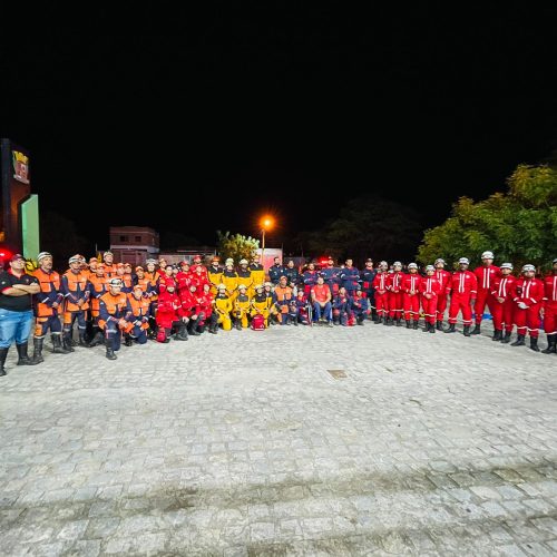 PRF e equipes de socorristas  participam de simulado de incidente com múltiplas vítimas