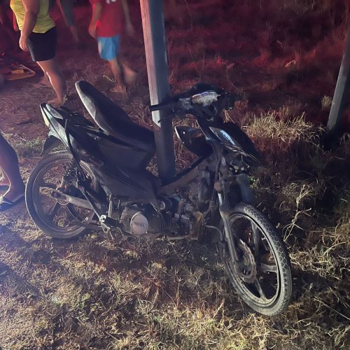 Homem com suspeita de embriaguez  para moto no meio da BA-120 (Coité X Riachão do Jacuípe) e é atingido por outro veículo