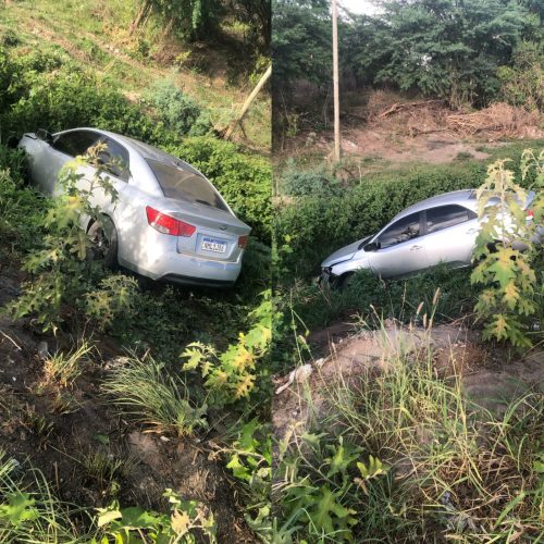 Coité: Acidente que deixou carro destruído foi causado por cachorro, diz motorista: “O cinto de segurança me salvou!”