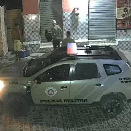 Vídeo: Ação rápida da PM impede furto em estabelecimento comercial no distrito de Salgadália em Conceição do Coité