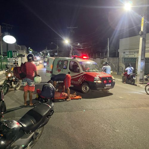 Passageira  fica ferida ao sofrer suspeita de crise convulsiva e cair  da moto em Conceição do Coité