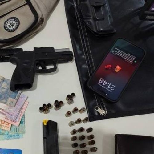 Ichú: Homem agride mulher e danifica câmera de monitoramento com objetivo de apagar registro de violência; PM apreende arma de fogo