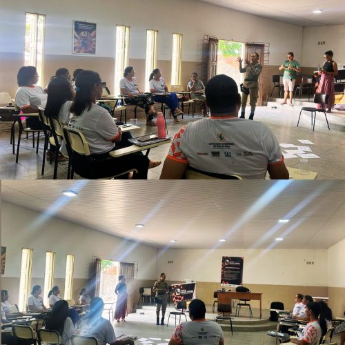 PM realiza palestra sobre violência contra mulher no bairro da Mansão em Conceição do Coité