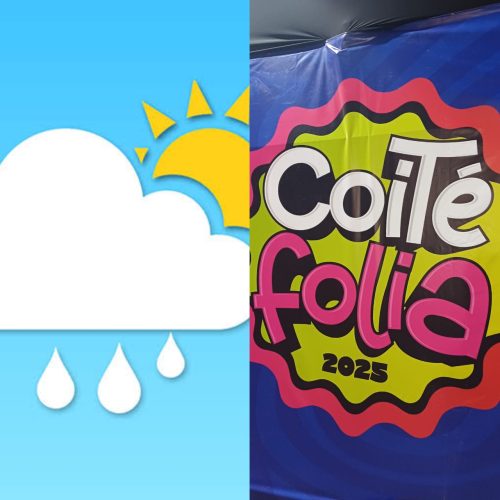 Coité Folia 2025: Previsão  do tempo aponta chuva passageira nesta sexta (02). Saiba mais!