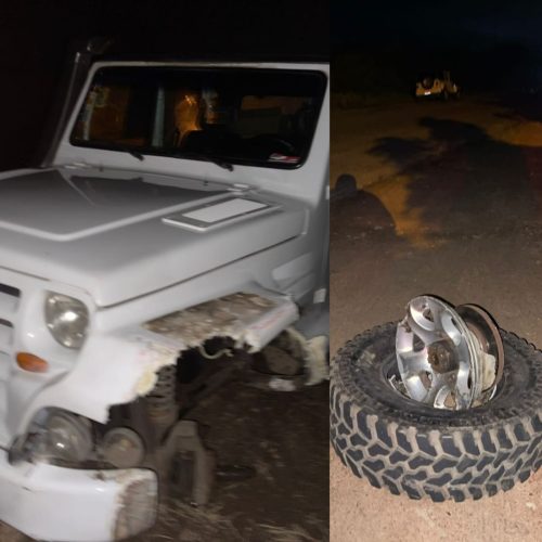 Condutor perde controle após pneu se soltar e atinge dois carros na BA-120; ninguém ficou ferido