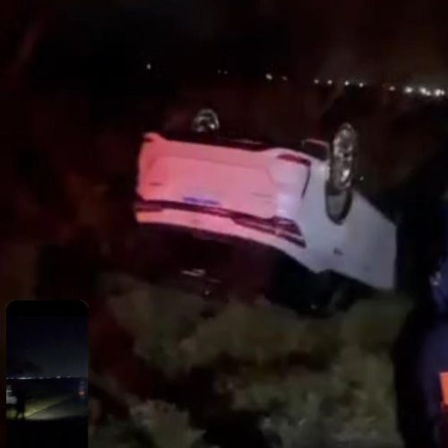 Carro capota em trecho da BA-120 (Coité X Riachão); motorista permanece no local sem ferimentos