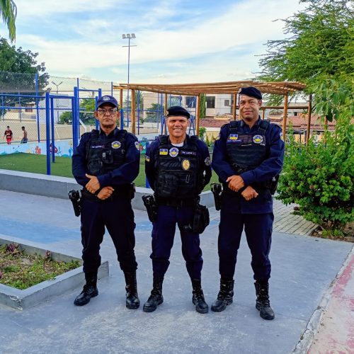 Coité: Guarda Municipal reforça segurança na Praça da Quadra após denúncias de vandalismo
