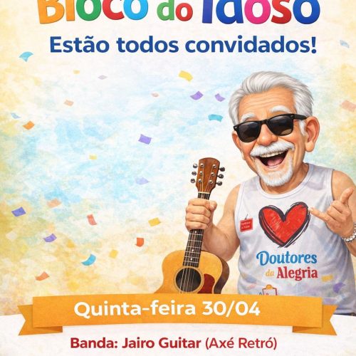 Coité Folia ganha bloco do idoso gratuito idealizado por médico da cidade. Saiba mais!